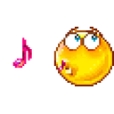 Whistling emoji
