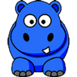 Hippo Blue emoji