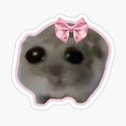 Sad Bow Mouse emoji