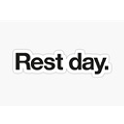 Restday emoji