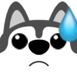 Husky Sweat emoji