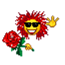Rose Greeting emoji