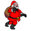 Santa Sneaking emoji