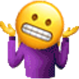 Shruggy Grimace emoji