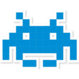 Space Invader Blue emoji