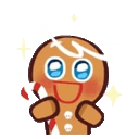 Gingerbreadcookie Jammin emoji