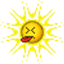 Sun Tongue Out emoji