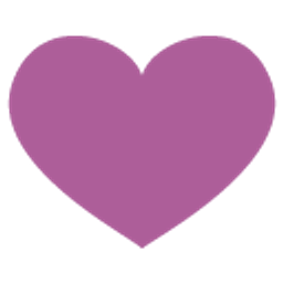 Heart Pantone 2014 Radiantorchid emoji