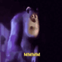 Purple Bear Mmm Text emoji