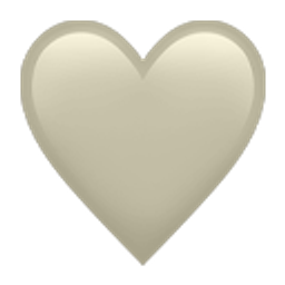 Beige Heart emoji