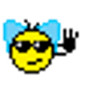Cool Girl Waving emoji