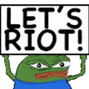 Lets Riot E emoji