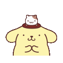 Pompompurin Kitty Hat emoji