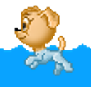 Puppy Swim emoji