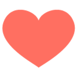 Heart Pantone 2019 Livingcoral emoji
