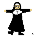 Nun Dancing emoji