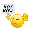 Not Now emoji