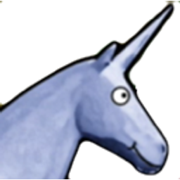 Unicorn Blue emoji