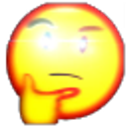 Glowing Think emoji