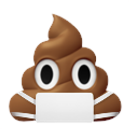 Pile Of Poo With Mask emoji