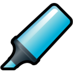Highlighter Blue emoji