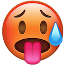 Overheated emoji