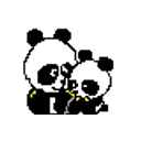 Panda Cuddle emoji