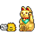 Knuddels Lucky Cat emoji
