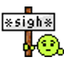 Sigh Sign emoji