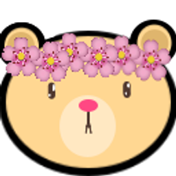 Bear Flower Crown emoji