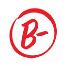 Red B Minus Stamp emoji