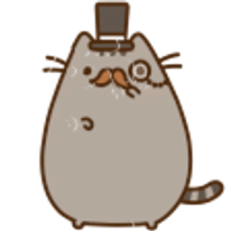 Dapper Pusheen emoji