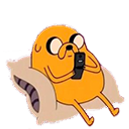 Jake Dog Lounge Phone emoji