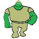 Green Hero Pose Confident emoji