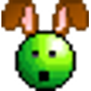 Enlarged Eyes Bunny emoji