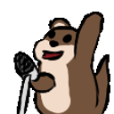 Otter Mic emoji