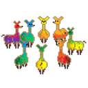 Rainbow Llamas emoji