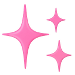 Pink Sparkles emoji