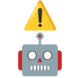 Robot Warning emoji