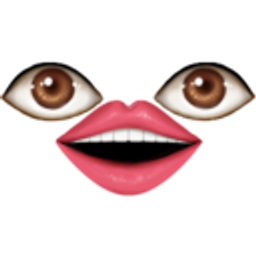 Eyesmouth emoji