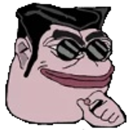 Pepe Cool Smirk emoji