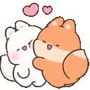 Blob Foxcuddles emoji