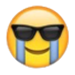 Cool Crying emoji