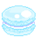 Blue Macaron emoji