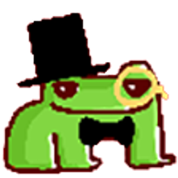 Fancy Frog emoji