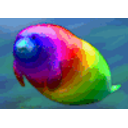 Rainbow Manatee emoji