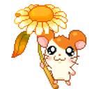 Hamster Flower emoji