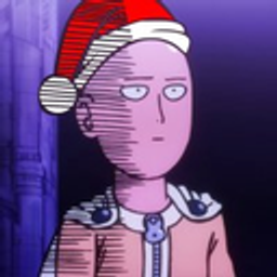 Saitama Santa Hat Blank emoji