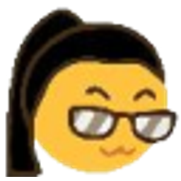 Ponytail Glasses emoji