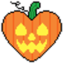 Jack O Lantern Heart emoji